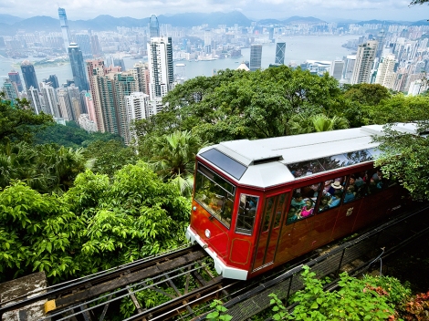 Peak Tram, Hong Kong by Naki Kouyioumtzis